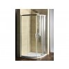 Sapho AKCE čtvrtkruhová sprchová zástěna 900x900x1900mm, čiré sklo včetně sprchové vaničky AG4290