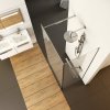 Ravak Dvě pevné stěny se vstupem z jedné strany,   š. 1200, hl. 800, v. 2000 mm  WALK-IN CORNER 120/80 BLACK   GW1CG4300Z1 (Profil Lesk, Sklo Hladké čiré)