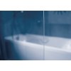 Ravak Sprchové dveře jednokřídlé 100 cm black,     PDOP2-100 TRANSPARENT BLACK   03GA0300Z1 (Profil Satin, Sklo Hladké čiré)