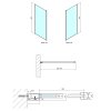 254803 polysan modular shower stena k instalaci na zed pro pripojeni otocneho panelu 1000 mm ms3a 100