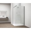 287895 1 polysan esca black matt jednodilna sprchova zastena k instalaci ke stene matne sklo 700 mm es1170 02