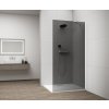 288114 4 polysan esca white matt jednodilna sprchova zastena k instalaci ke stene kourove sklo 800 mm es1280 03