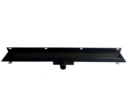 SPRCHOVÝ ŽLAB KE STĚNĚ Black line černé sklo