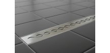 Sprchový podlahový žľab 50 cm - vlnky 50M01