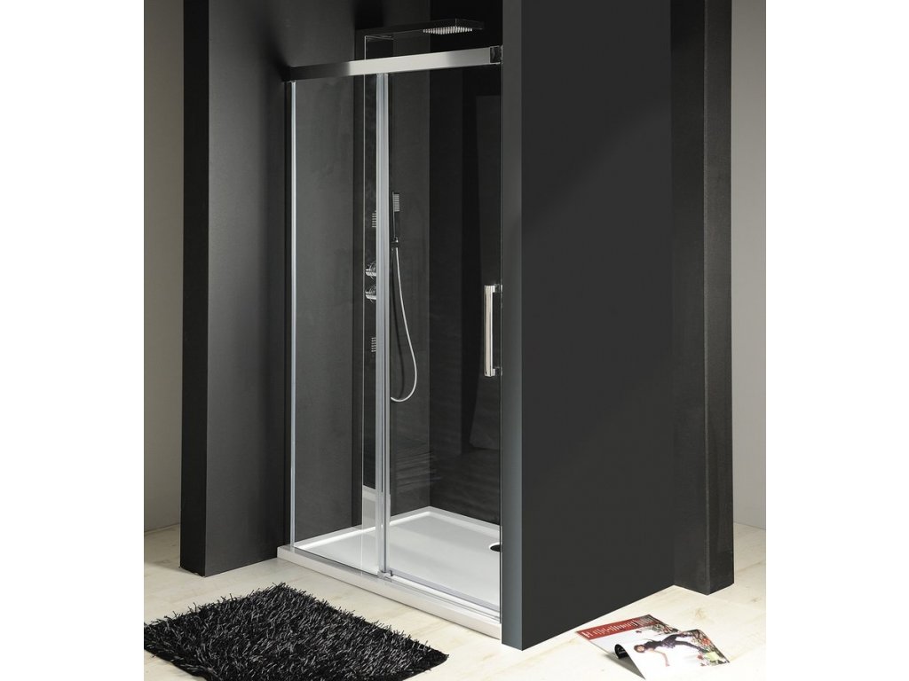 FONDURA Sprchové dveře do niky 1200mm, čiré sklo, GF5012