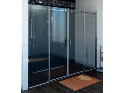 DRAGON Sprchové dveře do niky 1700 mm, čiré sklo, GD4870