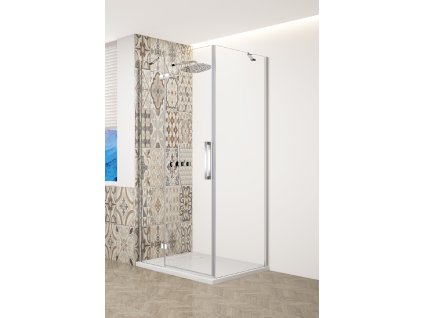 2567 trinity chrom obdelnikovy kout 900x1000mm levy cire sklo gt5690 10cl ch