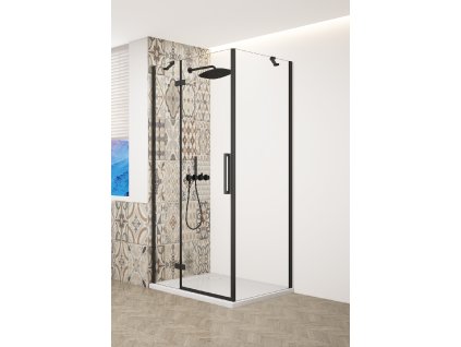 2783 trinity black obdelnikovy kout 800x1000mm levy cire sklo gt5680 10cl b