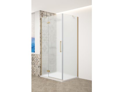 2912 trinity gold obdelnikovy kout 900x1100mm levy matne sklo gt5690 11ml g