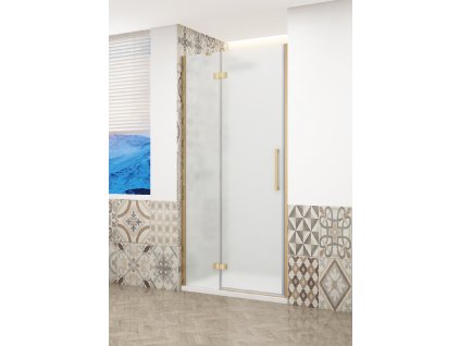 3416 2 trinity gold dvere do niky leve 900 mm matne sklo gt1290ml g