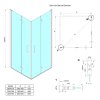 2081 loro obdelnikovy sprchovy kout 700x900 mm cire sklo gn4770 gn4790