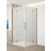 TRINITY GOLD obdélníkový kout 800x1000mm rohový vstup, matné sklo, GT2280-10M-G