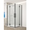 TRINITY BLACK čtvercový kout 1200x1200mm rohový vstup, matné sklo, GT2212-12M-B