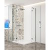 TRINITY CHROM čtvercový kout 800x800mm rohový vstup, čiré sklo, GT2280-80C-CH