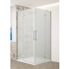 TRINITY CHROM čtvercový kout 800x800mm rohový vstup, matné sklo, GT2280-80M-CH