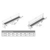 MANUS QUADRO nerezový sprchový kanálek 1250x130x55 mm, GMQ38