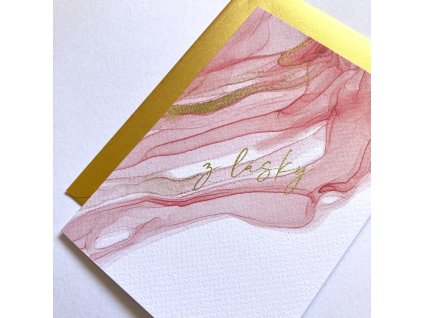Blahopřání Růžový inkoust