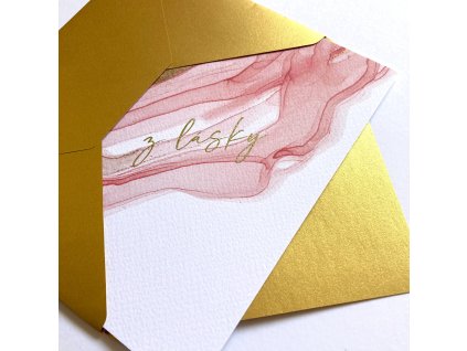 Blahopřání Růžový inkoust