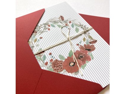 Blahopřání Červený věneček