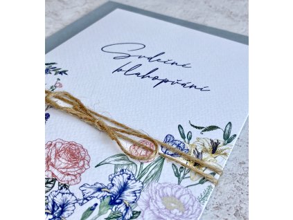 Blahopřání Barevné květy