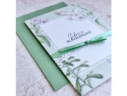 Blahopřání Zelené kvítí