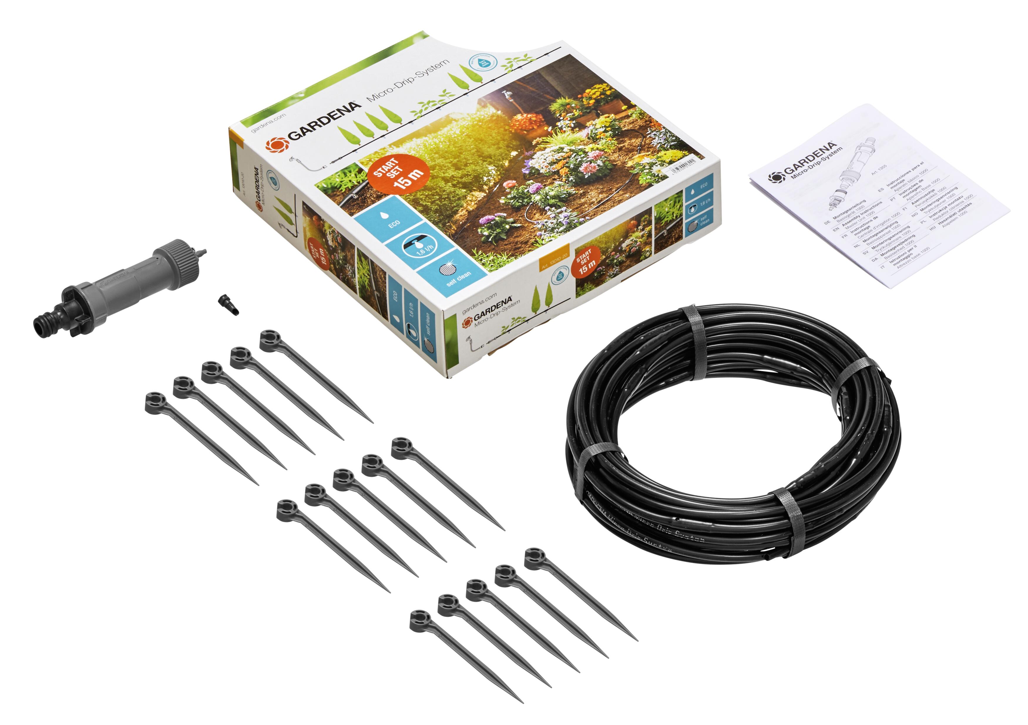 Gardena Micro-Drip-System Start Set Pflanzreihe S 15 m