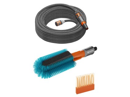 2470 2 cleansystem sada na umyvanie bicyklov s kefou hadicou a mydlovymi tycinkami