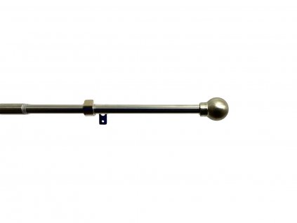Záclonová souprava roztažitelná KOULE 16/19mm, 120-230cm, ušl.ocel, bez kroužků