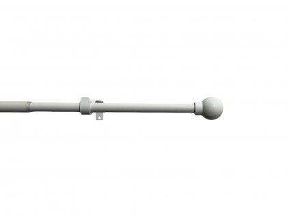 Záclonová souprava roztažitelná KOULE 16/19mm, 200-350cm, bílá, bez kroužků