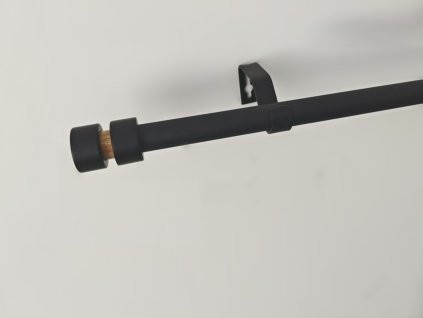 Zácl.souprava roztaž.16/19mm, IOTA 120-210cm, černá/dekor dřeva