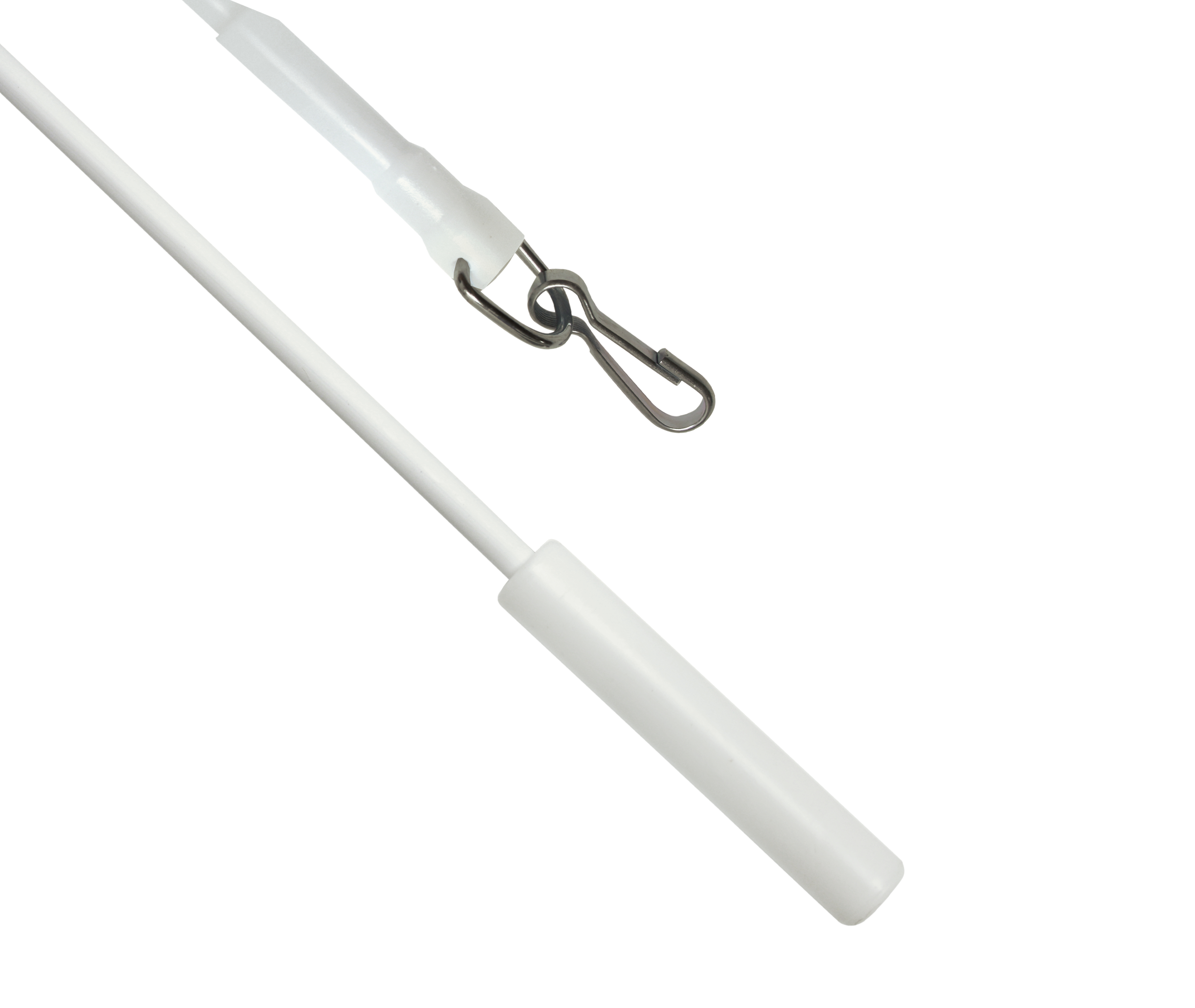 Kovová záclonová tyčka 100cm, bílá - 2ks