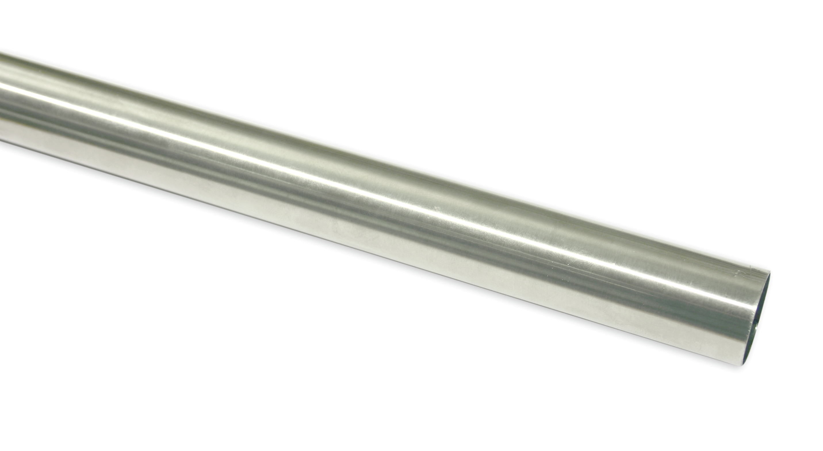 Záclonová tyč Europa 19/160cm, stříbrná satén (Kov, od délky tyče 200cm doporučujeme použít třetí nosník.)