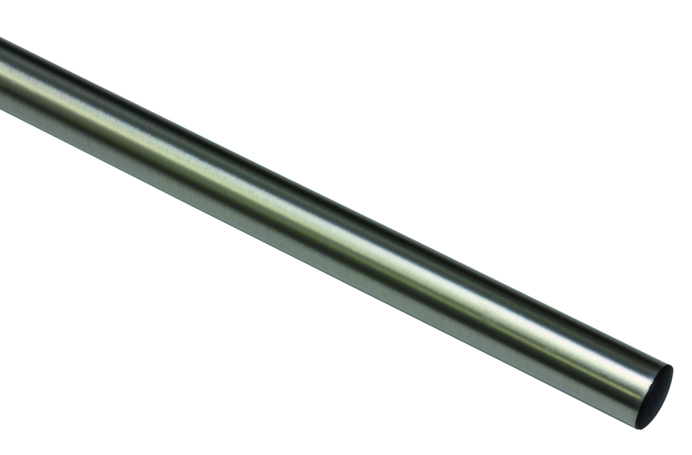 Záclonová tyč Memphis 16/120cm, ušlechtilá ocel (Kov, od délky 200cm doporučujeme použít třetí nosník.)