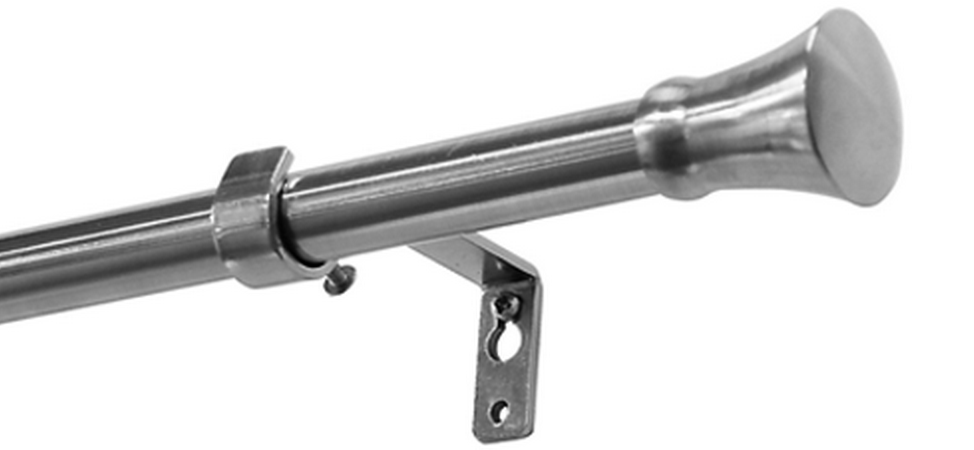 Záclonová souprava roztažitelná KONUS 16/19mm, 120-210cm, ušlechtilá ocel
