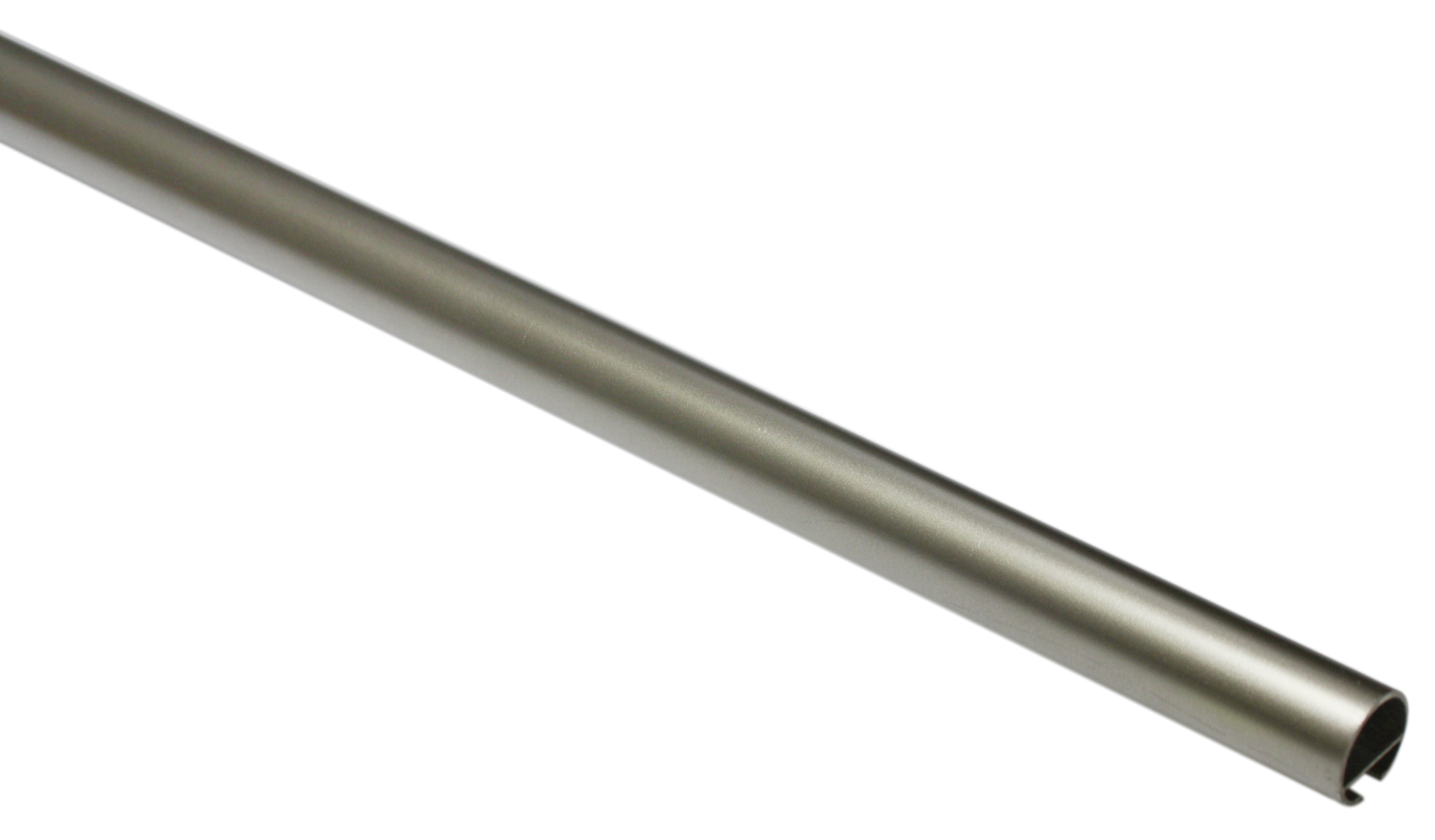 Záclonová tyč s drážkou Romana 20/240cm, stříbrná (Kov, lze použít jako tyč na kroužky nebo profil na jezdce, od délky 200cm doporučujeme použít třetí nosník.)