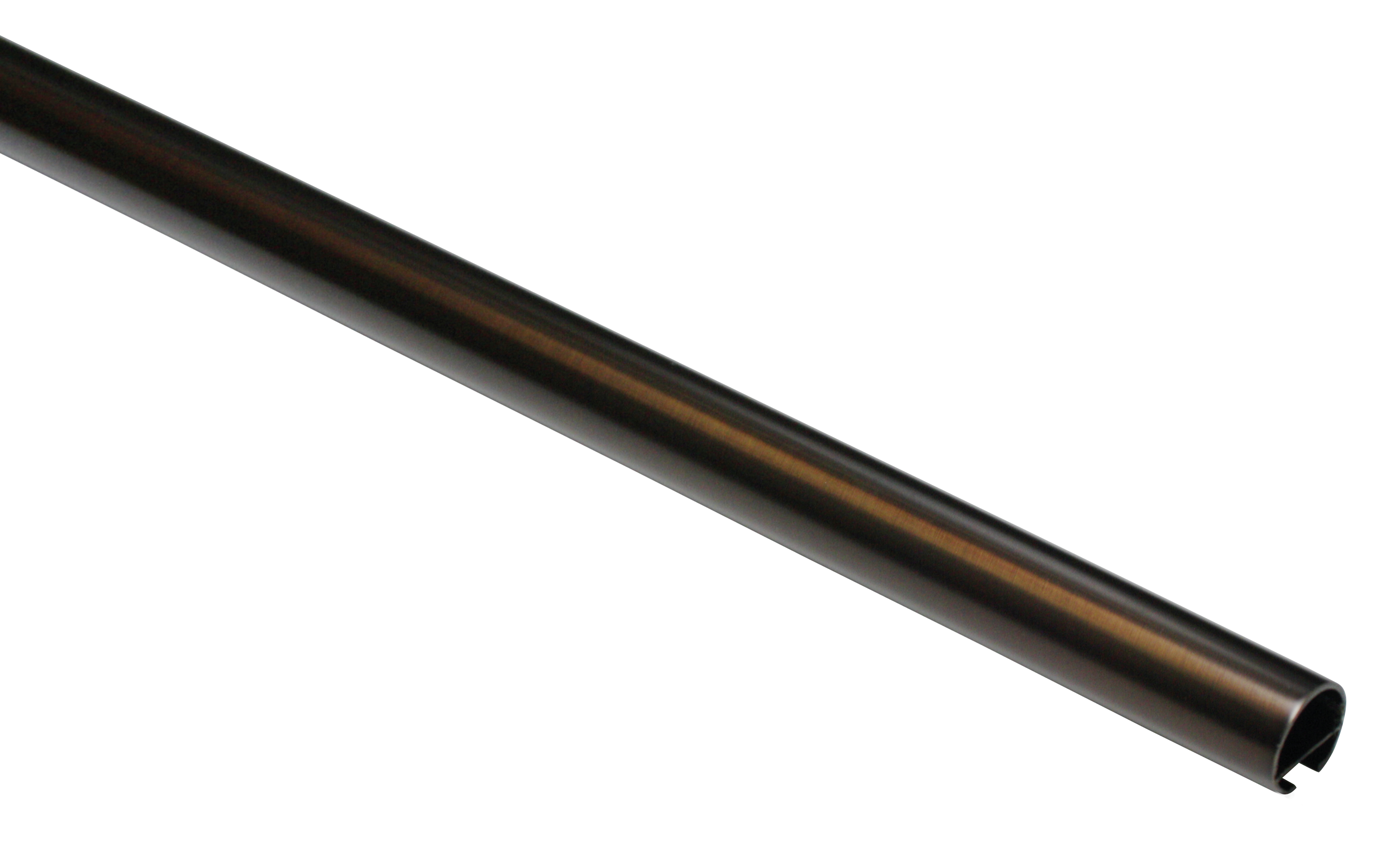 Záclonová tyč s drážkou Chicago 20/200cm, bronzová (Kov, od délky tyče 200cm doporučujeme použít třetí nosník.)