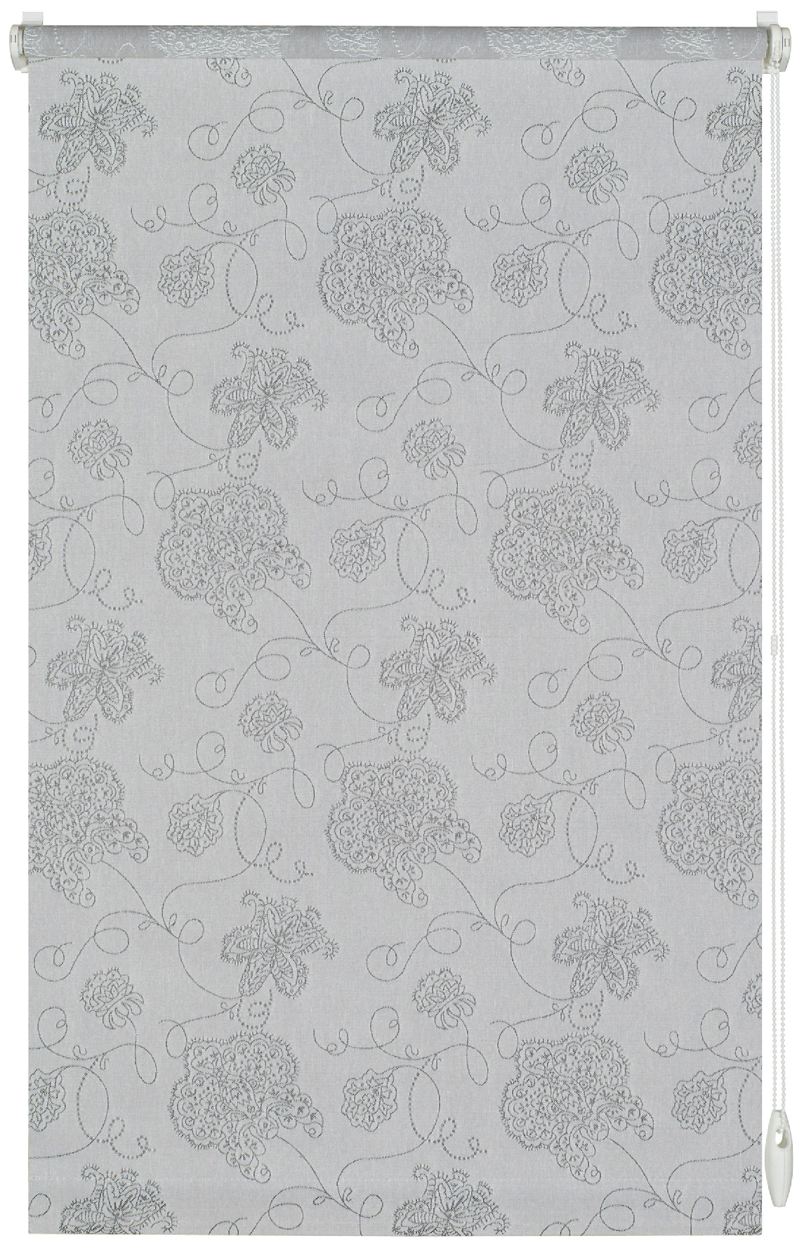 Roleta Easy Fix Dekor 100x150cm, výšivka stříbrná