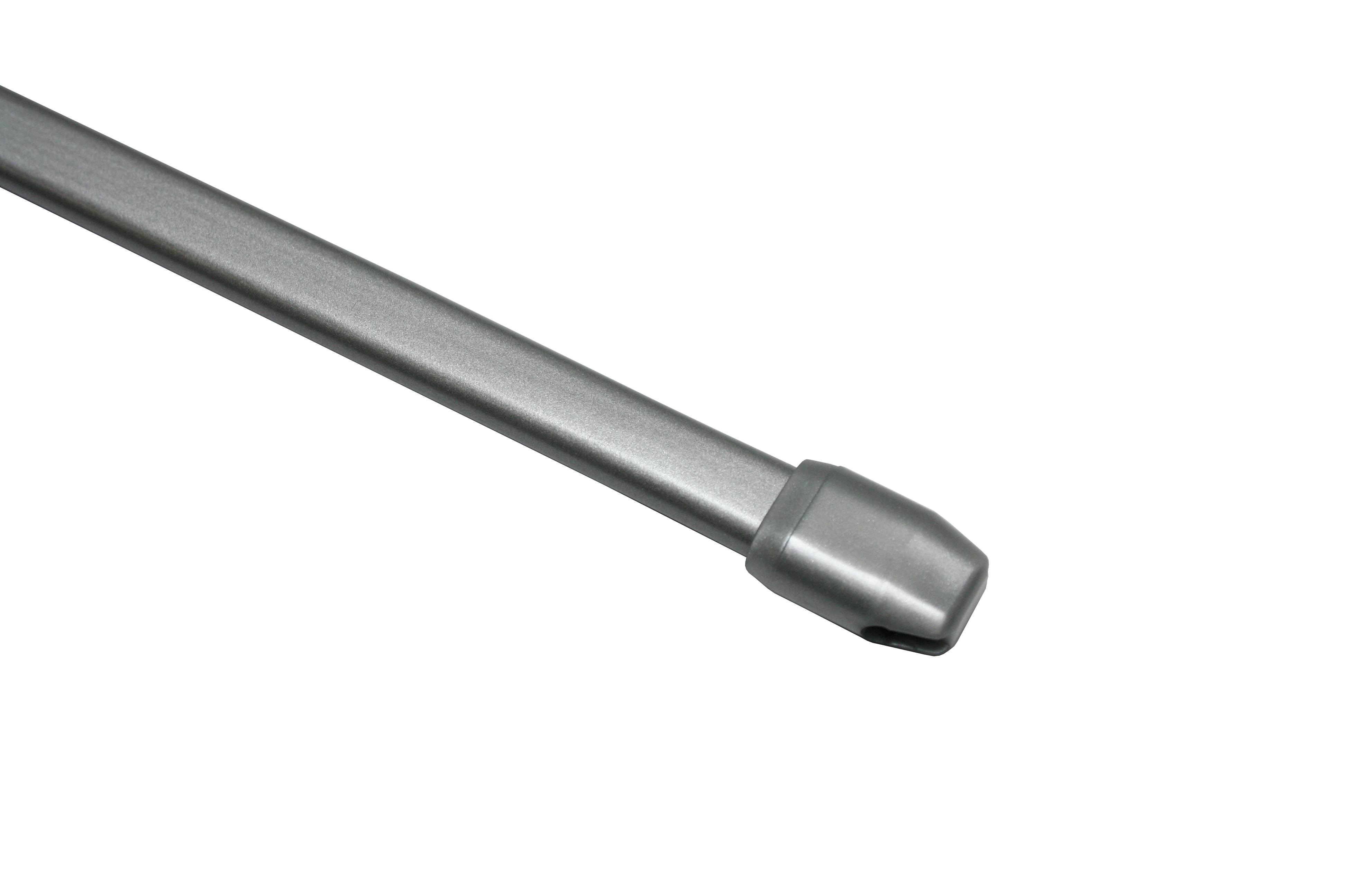 Vitrážní tyčka 11mm, 100-160cm kov/plast, stříbrná matná - 2ks