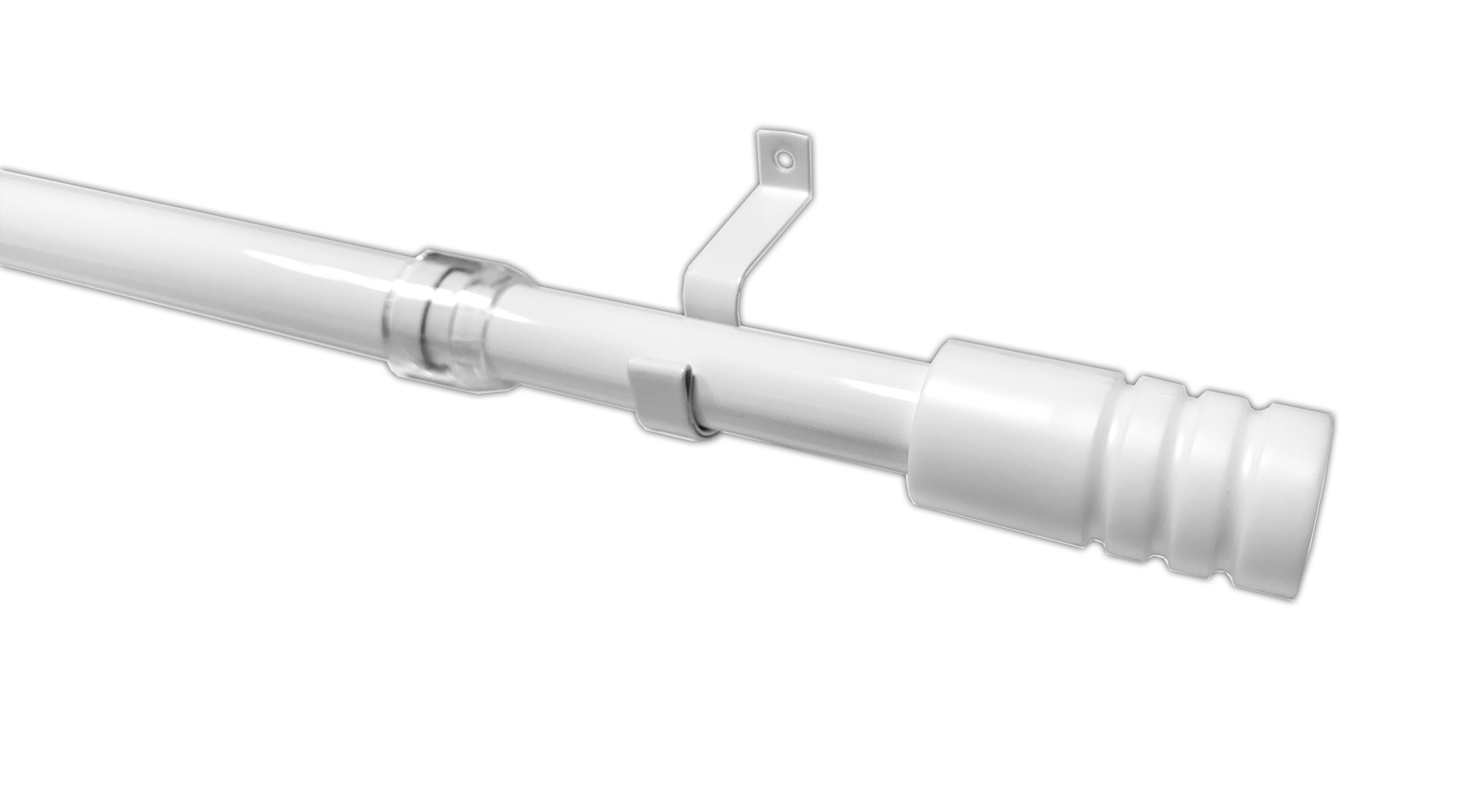 Kav.tyčka 19mm Modern 85-135cm, bílá - 1ks