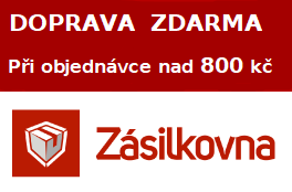 Doprava zdarma při objednávce nad 800 kč se Zásilkovnou.