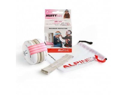 Alpine Muffy Baby chrániče sluchu pro batolata růžové  Alpine Muffy Baby růžová
