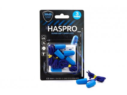 haspro corded 3 páry modre