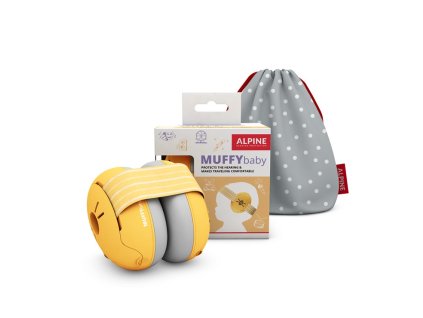 alpine muffy baby yellow sluchatka pro batolata zlute