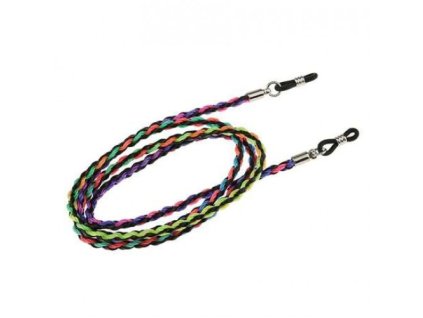Pletená šňůrka k brýlím multicolor