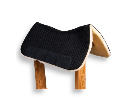 Korekční westernová deka s kapsami a pravou ovčí kožešinou Alex