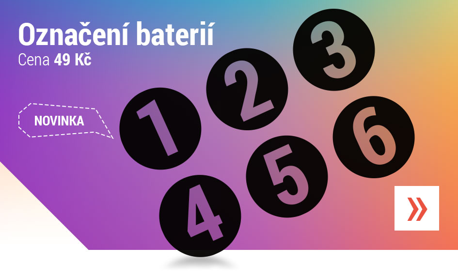Označení baterií