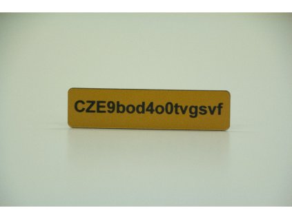 Tmavě měděná / černý text