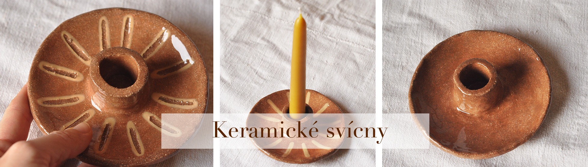 Keramické svícny