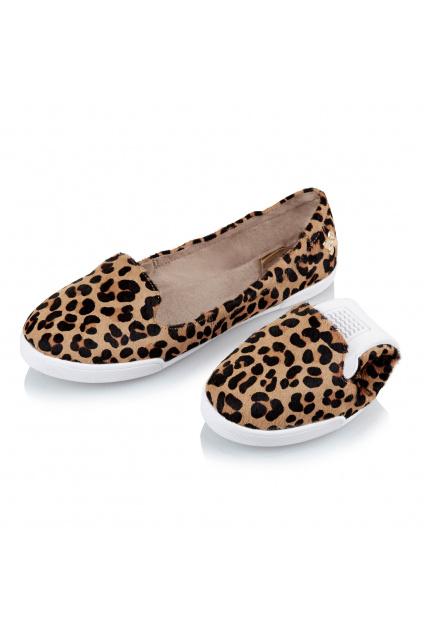 BUTTERFLY SLIP ON JADE LEOPARD