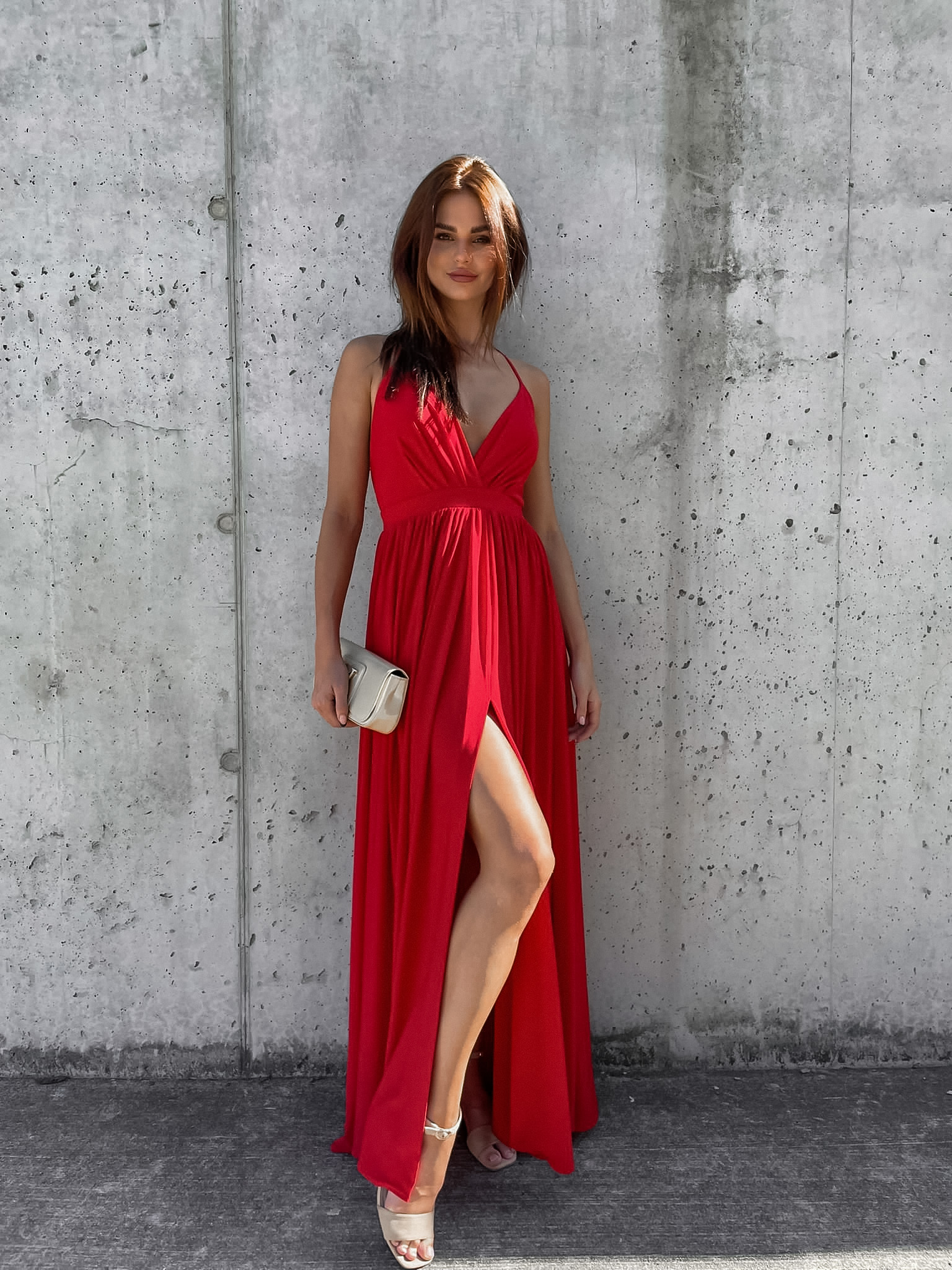 Šaty EMMA červené VELIKOST: UNI (XS - M)